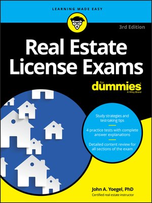 cover image of Real Estate License Exams For Dummies with Online Practice Tests